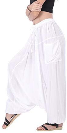 Unisex Cotton Spandex Harem Yoga Pants(Free Size)