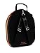 Hat Box Travel Crush Proof Carry On with Luggage Strap and Shoulder Strap Black