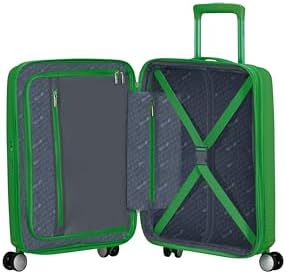 Soundbox - Valise Cabine 55 x 40 x 20/23 cm - Trolley Rigide pour EasyJet & la Plupart des Compagnies Aériennes, Extensible, 35.5/41L, (Grass Green)