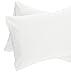 Amazon Brand – Pinzon 400-Thread-Count Hemstitch Egyptian Cotton Pillowcases - King, Eggshell (Set of 2)