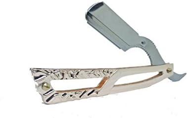 Barber Straight Razor Square Design Hybrid Razor (Rose Gold)