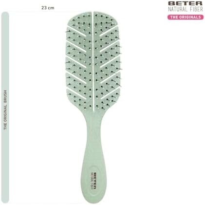- Cepillo de pelo esqueleto antitirones Natural Fiber hecho a base de fibras de trigo, Cepillo Desenredante Antienredos y Antirotura, Peinado suave y sin tirones, Para todo tipo de cabellos