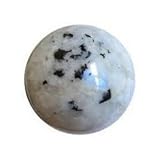 Jet Rainbow Moonstone 45-50 mm Ball Sphere Gemstone A+ Hand Carved Crystal Altar Healing Devotional Focus Spiritual Jet International Crystal Therapy Booklet Image is JUST A Reference