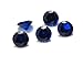 Alone Moon 1000pcs loose sapphire synthetic gemstones round diamond cut perfect replacement for jewelry making (1mm, Sapphire)