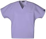 Cherokee Workwear Scrubs Unisex V-neck Tunic Top, Orchid, X-Large