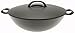 Iwachu Cast Iron Wok with Lid, Black
