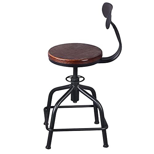 Topower Farmhouse Kitchen Stool, Industrial Counter Stool, Kitchen Deco