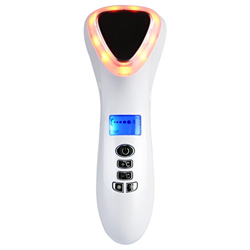 Pretty see hot cooling facial massager skin firming care sound wa…