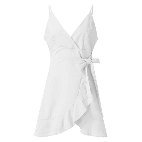 image for Challyhope - Women Mini Dress Mini Dress, Women Solid Sexy V-Neck Spag