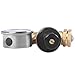 AECOJOY Water Pressure Regulator Brass Lead Free, NH Thread for RV, Adjustable Plumbing with Guage