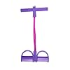 DirkFigge Widerstandstraining Beintrainer Zugseil Bänder Fitness Sit up Trainingsgerät Band Elastisches Zugseil Multifunktions-Zugseilzieher für Zuhause Gym Equipment (Purple, 2tubes)