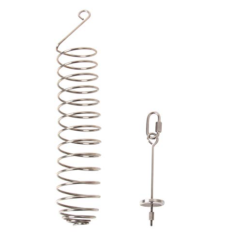 HAPY-SHOP-Bird-Food-HolderHanging-Stainless-Steel-Bird-Treat-FeedersFruit-Vegetable-SkewerParrots-Foraging-Toys-Bird-Food-Basket-for-Parrots-Cockatoo-Cockatiel-Parakeets-2-PCS