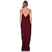 May&Maya Women's Low V-Neck and Low V-Back Maxi Dress