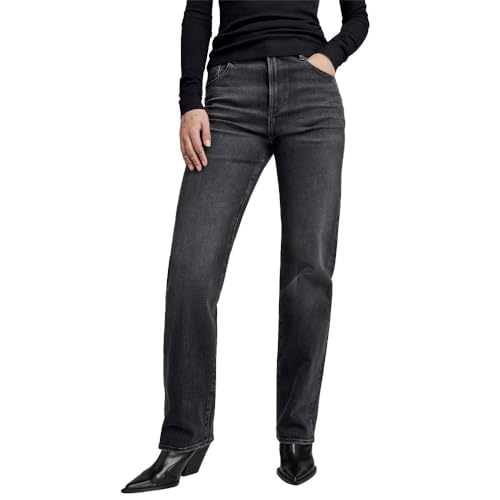 G-STAR Damen Viktoria High Straight Jeans, Schwarz (Worn in Black Moon D23959-B479-G108), 24W / 30L