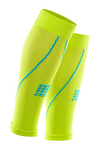 Menâ€™s Calf Compression Sleeves - CEP Running 2.0 (Lime/Hawaii Blue) V