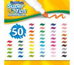 Crayola Super Tips Markers, Washable Markers, Gift, 50 Count-2 Pack