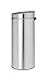 Brabantia 8 Gal Kitchen Touch Trash Can New (Matt Steel FPP) Removable Lid, Soft-Touch Open, Garbage Can + Bags