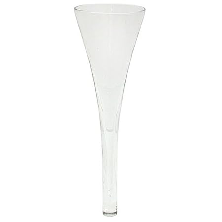 Couronne Company Elegant Cone Glass Vase 6 8 Oz Capacity Amazon