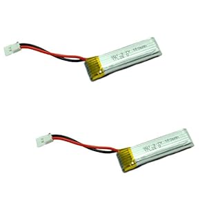VOLANTEXRC 2pcs 3.7V 180mAh Lipo Rechargeable Battery for RC Airplane 761-1 Trainstar Mini