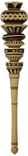MEXIMART's Deluxe WOODEN WHISK STIRRER, MOLINILLO MEXICAN CHOCOLATE COCOA Natural Wood - Thumbnail 3