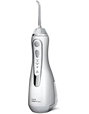 Waterpik Cordless Advanced Water Flosser For Teeth, Gums, Braces, Dental Care With Travel Bag and 4 Tips, ADA Accepted, Rechargeable, Portable, and Waterproof, White WP-560