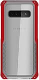 Ghostek Cloak Slim Clear Wireless Charging Case Designed for Galaxy S10 Plus S10+ (2019) – Red