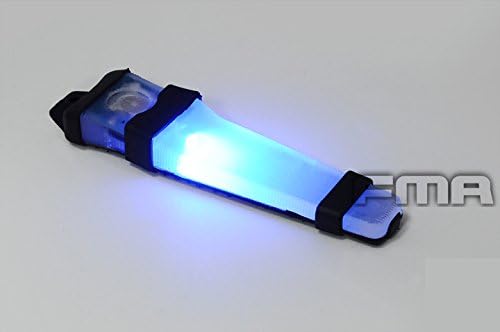 Worldshopping4U Helmet Velcro Safty LED VLA V-Lite E-LITE Strobe Light (Blue, Green, Red) Flashlight Black Base for Tactical Airsoft Outdoor Hunting Camping