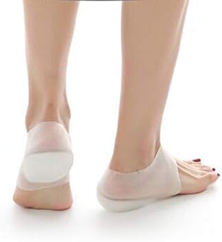 Increase Insoles, Invisible Height Lift Heel Pad Sock Liners Increase Insole Pain Relieve Pad Size 3cm/1.2'' (Transparent)