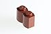 200x Lego Reddish Brown (Brown) 1x2 Palisade Bricks