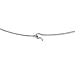 Sterling Silver Must Have Slim Wire Hook Choker Necklace