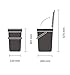 Brabantia Sort & Go Kitchen Recycling Can (4.2 Gal / Gray) Stackable Waste Organiser with Handle & Removable Lid, Wall/Cupboard Mounting