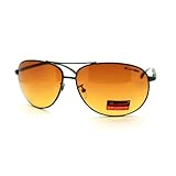 HD Sunglasses High Definition Driving Lens Round Cop Aviators