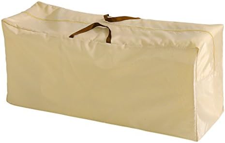 Outdoor Rectangular Protective Zippered Patio Seat Cushion/Cover Storage Bag, Patio Furniture Chaise Organizer Protect Cover