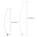Hestya 100 Pieces Candle Wicks Pre-Waxed Wick with Candle Wick Centering Device for DIY Candle Making, 6 Inch and 8 Inch Long