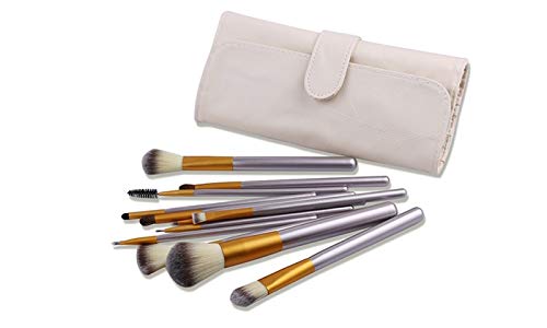 Makeup Brush Set, Hanging Toiletry Bag Travel Case and Trifold Cosmetic Vanity Mirror With 21 LED Lights – #1 Beauty Gift Set for Women Girlfriend Mom Gift Basket – Holiday Special