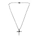 Pewtertone Metal Nail Cross Necklace Craft Kits (1 dz)