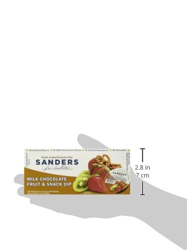 New Product - Sanders Milk Chocolate Fruit & Snack Dip (Various Sizes and Flavors) (6 Pack of 2 oz Cup)