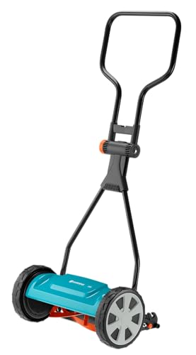 Gardena Classic Spindelmäher 330: Handrasenmäher mit 33cm Arbeitsbreite für bis zu 150 m² Rasenfläche, Messerwalze aus Qualitätsstahl, berührungslose Schneidete