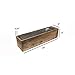 CYS EXCEL Wood Rectangular Planter Box with Removable Zinc Metal Liner (H:6