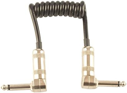 Lava Cable Premium Series Mini Coil Patch Cable | 6� -12" Right Angle to Right Angle (black)