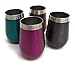 REDUCE Stemless Wine Tumbler Set, 4 Pack – 12oz Stainless Steel Vacuum Insulated Tumblers – Enjoy Your Drink at the Perfect Temperature – 4 Colors, Ideal for an Outdoor Cocktail, Soda or Water