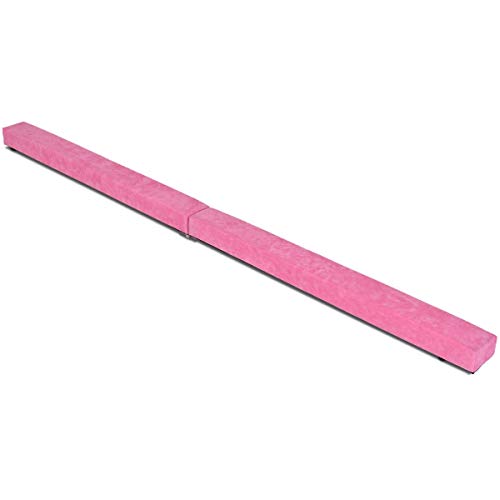 Gymnastic Bar & Balance Beam, 7' Sectional Gymnastics Floor Balance Beam, Purple