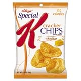 Kelloggs Special K Cracker Chips, Cheddar, 6/Box