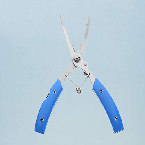 BESPORTBLE 1-Teilige Angelschere 3-In-1-Zange mit Gebogener Nase Edelstahl-Angelzange Angelköder Zange… – Bild 8