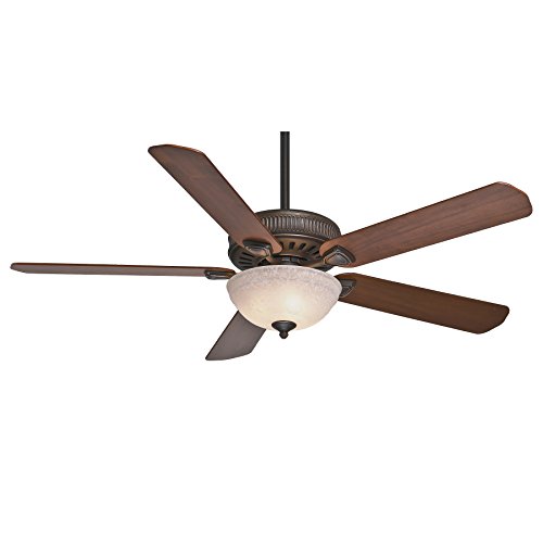 Casablanca Fan 60 inch Onyx Bengal Finish Ceiling Fan with Toffee Glass Light Kit (Certified Refurbished) - Thumbnail 5