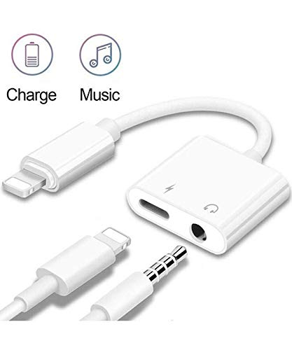 VOLTAC Bluetooth 3.5 mm Headphone 2 in 1 Jack Adapter, Connector for iPhone Xs/Xs Max/XR/iPhone 8/8 Plus/X (10)/7/7 Plus