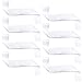 Sparkle and Bash Bulk Blank Satin White Sashes Customizable To Decorate - 8 Pack Blank Sashes To Decorate