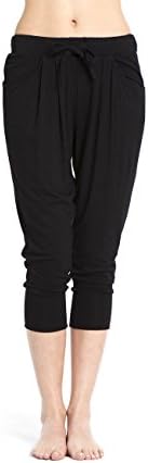 VIVILISH WOMEN SOFT JERSEY HARAM LOUNGE CAPRI PANT - DESIGNED IN LOS ANGELES