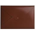 Paperthinks 9 x 13-Inches Shiny Tan Recycled Leather File Folder (PT00946)