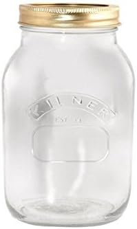Kilner 0.5 L Genuine Screw Top Jar - Pack of 6 - Durable Preserve Jars